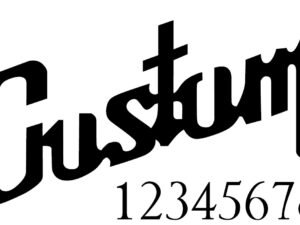 Gibson Style Headstock Font
